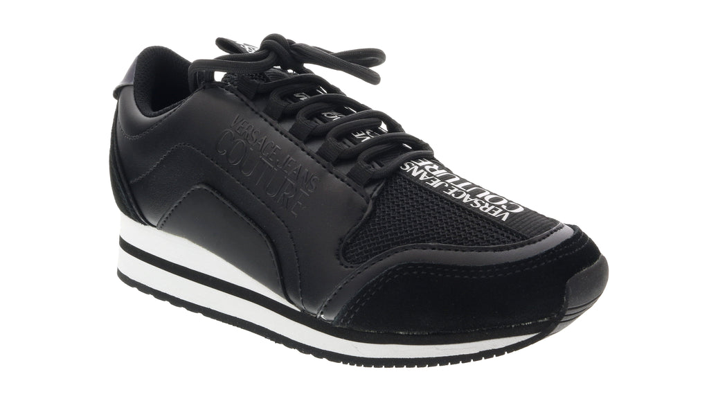 Versace Jeans Couture Black Signature Heel Sneakers 6