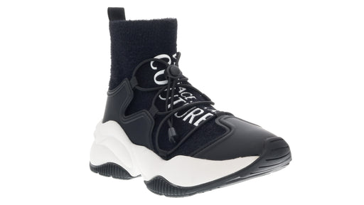 Versace Jeans Couture Womens Black Slip on Ankle Sneakers