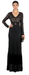Roberto Cavalli Elegant Black Lace Maxi Dress with Fringe