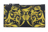 Versace Jeans Couture Black Baroque Print Compact Zippered Wallet Cardholder
