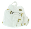 Versace Jeans Couture White Quilted Fashion Medium Backpack