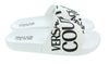 Versace Jeans Couture White Signature Pool Slide -