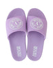 Versace Jeans Couture Lavender Signature Logo Pool Slide -