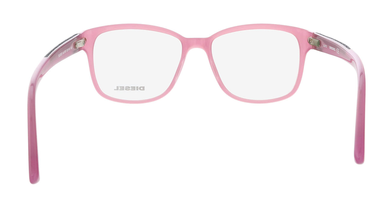 Diesel DL5032 Shiny Violet Rounded Square Eyeglasses