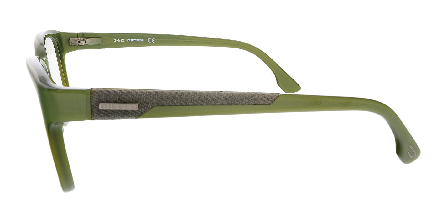 Diesel DL5032 Shiny Dark Green Rounded Square Eyeglasses