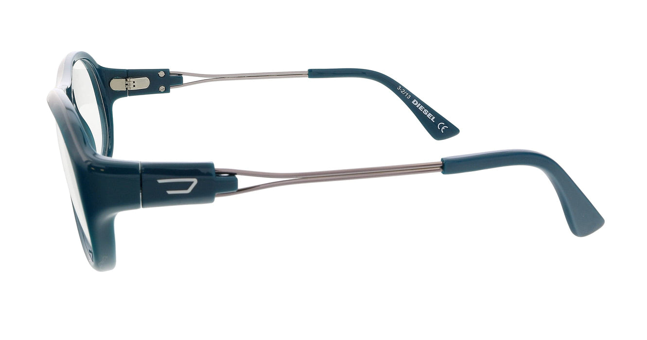 Diesel DL5061 Shiny Turquoise Classic Pilot Eyeglasses