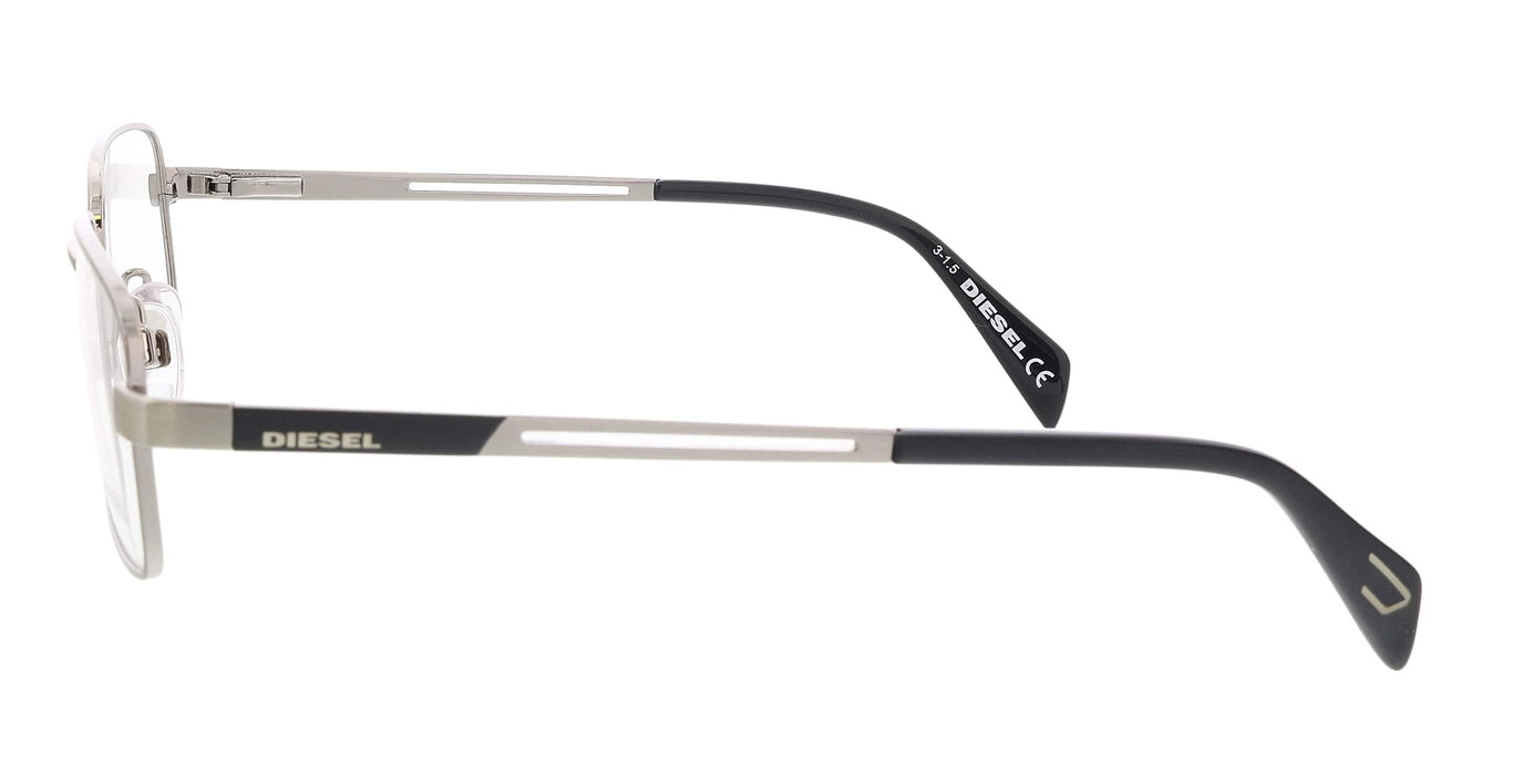 Diesel DL5109 Shiny Palladium Rectangular Eyeglasses