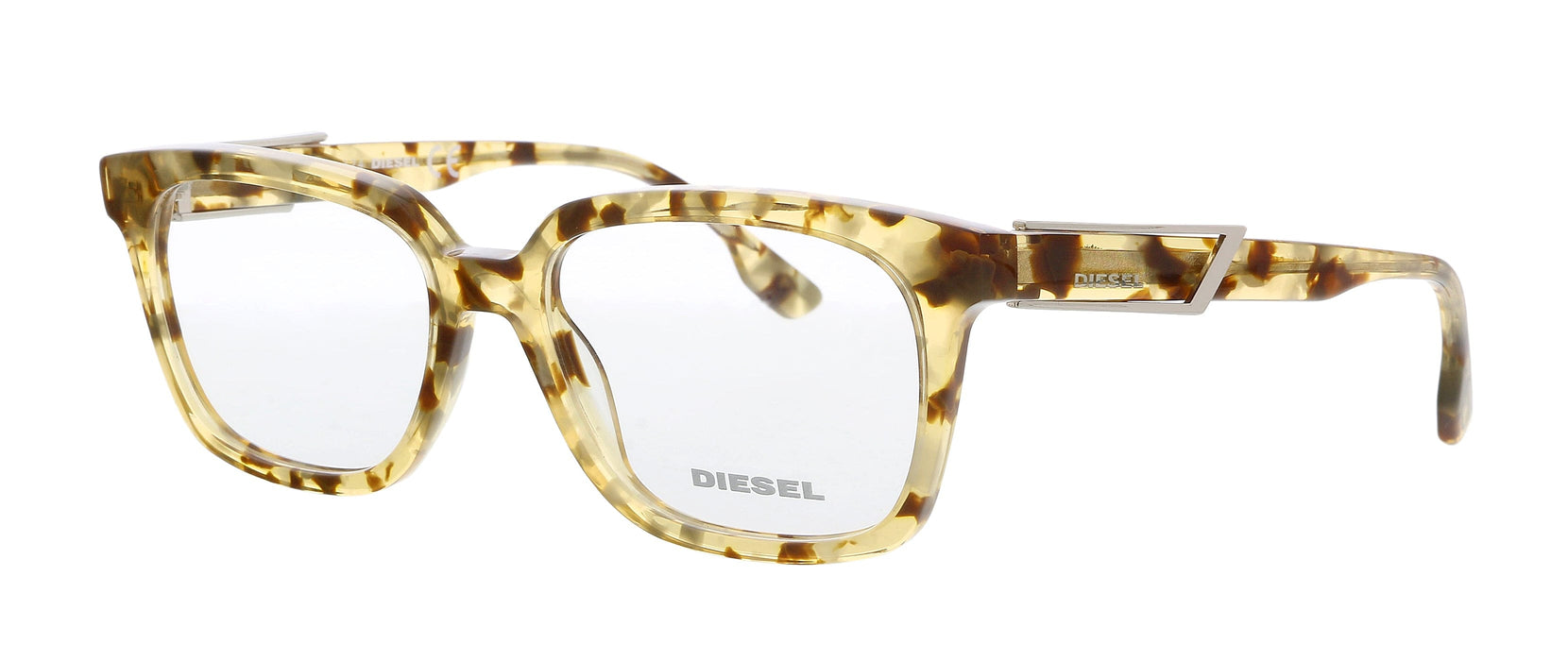 Diesel DL5111 Blonde Havana Modified Square Eyeglasses