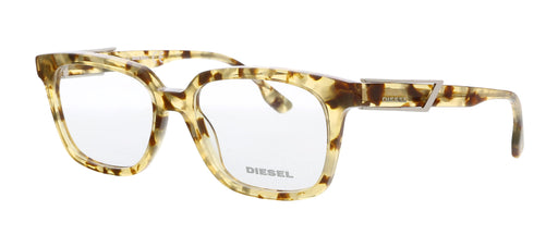 Diesel DL5111 Blonde Havana Modified Square Eyeglasses