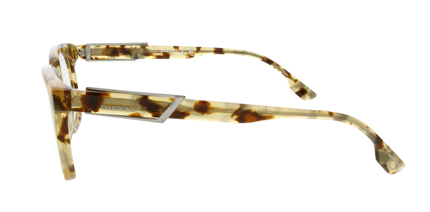 Diesel DL5111 Blonde Havana Modified Square Eyeglasses