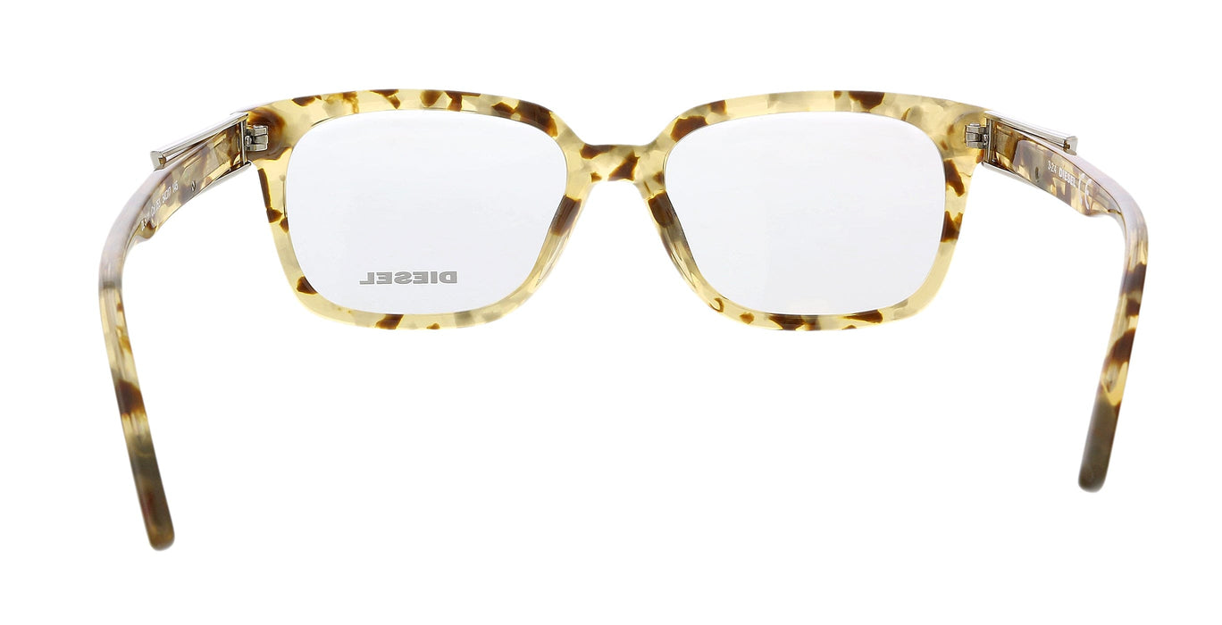 Diesel DL5111 Blonde Havana Modified Square Eyeglasses
