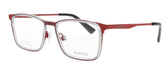 Diesel DL5299 Red Rectangular Eyeglasses