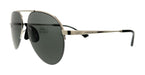Gucci GG0742S-001 Silver Semi-Rimless Aviator Sunglasses
