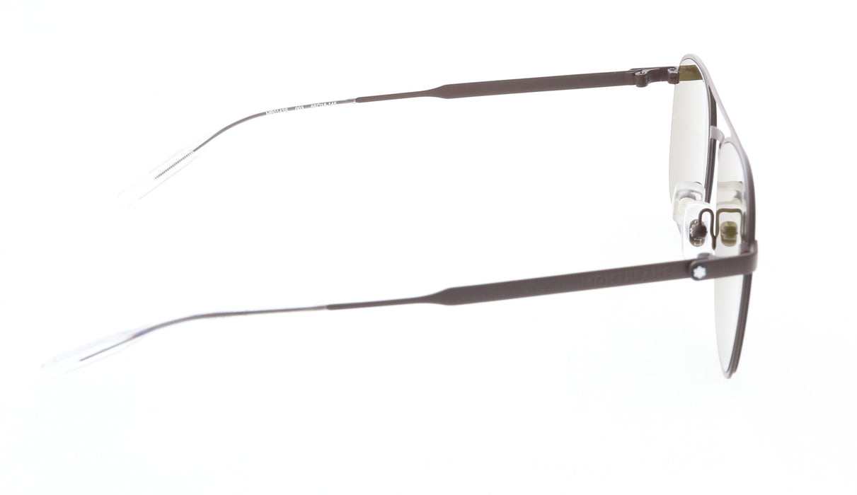 Montblanc MB0143S-003 Brown Aviator Sunglasses