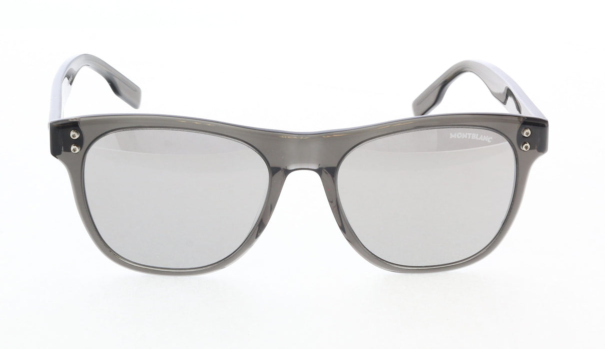 Montblanc MB0124S-003 Grey Square Sunglasses