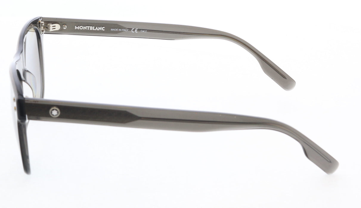 Montblanc MB0124S-003 Grey Square Sunglasses