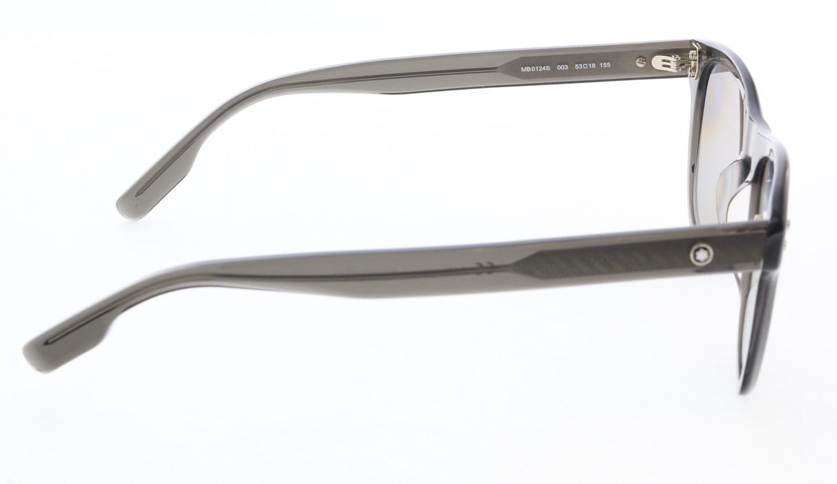Montblanc MB0124S-003 Grey Square Sunglasses