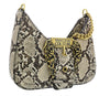 Versace Jeans Couture Beige Animal Print Hobo Print Shoulder Bag