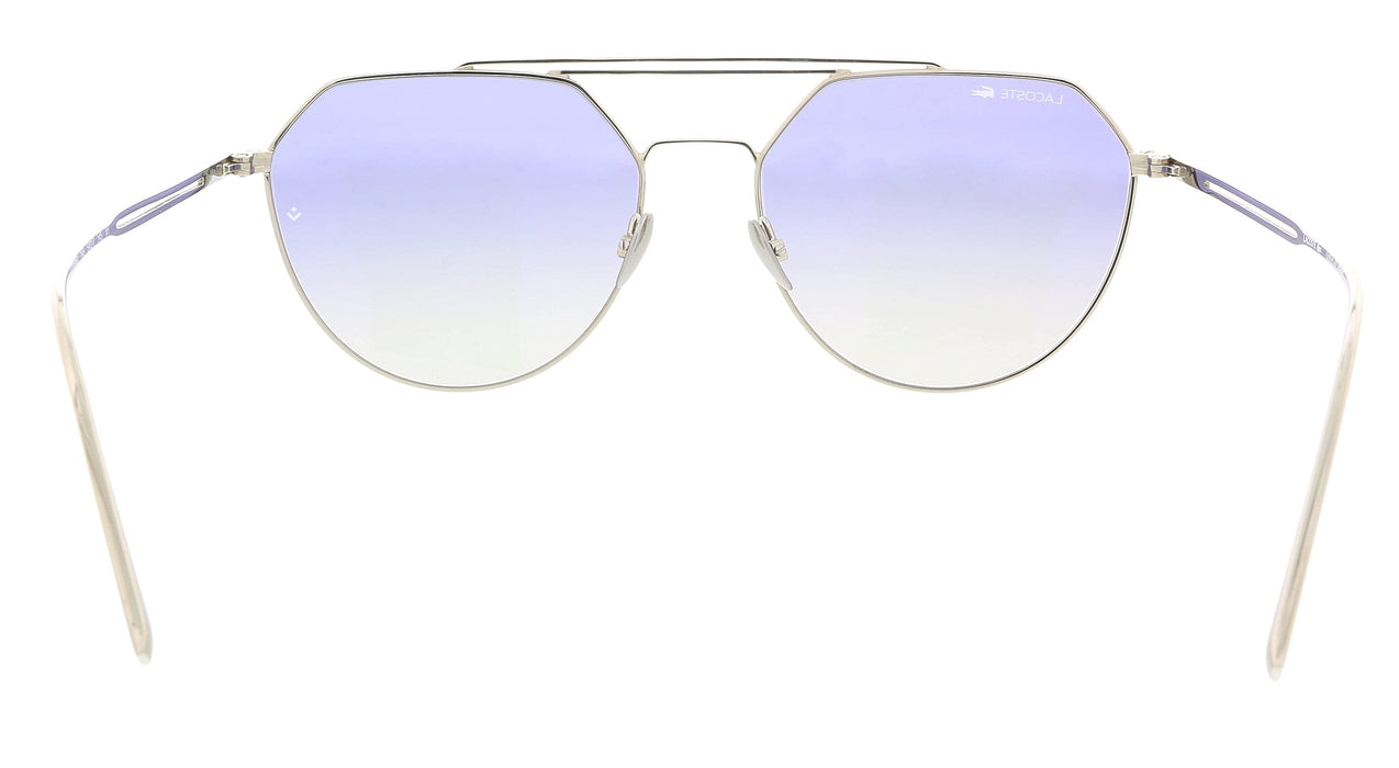 Lacoste Paris Collection L220SPC 41568 Silver Geometric Round Sunglasses