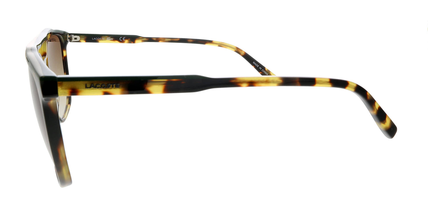 Lacoste L924S 43116 Havana Tokio/Green Brow Bar Square Sunglasses