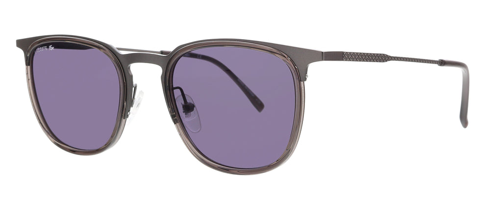 Lacoste  Dark Grey Modified Round Sunglasses