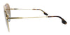 Victoria Beckham VB131S 42267 Gold/Blue Semi-Rimless Aviator Sunglasses