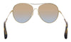 Victoria Beckham VB131S 42267 Gold/Blue Semi-Rimless Aviator Sunglasses