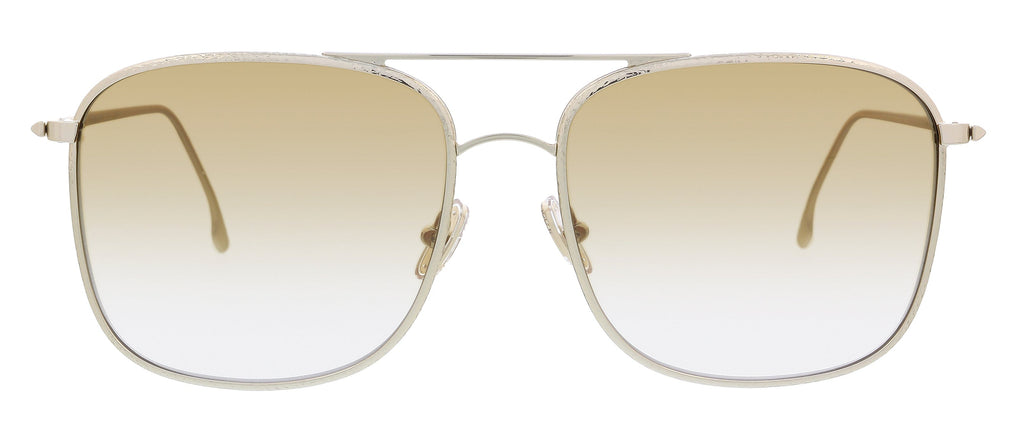 Victoria Beckham VB202S 42306 Gold/Brown Square Aviator Sunglasses