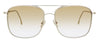 Victoria Beckham VB202S 42306 Gold/Brown Square Aviator Sunglasses