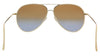 Victoria Beckham VB203S 42307 Gold/Brick-Blue Teardrop Aviator Sunglasses