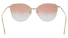 Victoria Beckham VB209S 43245 Gold/Brick Soft Cateye Sunglasses