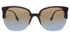 Victoria Beckham VB617S 44810 Black/Tortoise Semi-Rimless Oversize Sunglasses