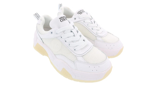 Versace Jeans Couture Womens White Signature Fashion Sneakers