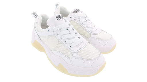 Versace Jeans Couture Womens White Signature Fashion Sneakers
