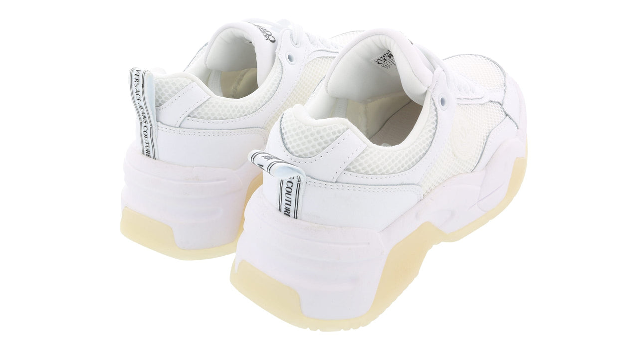 Versace Jeans Couture Womens White Signature Fashion Sneakers