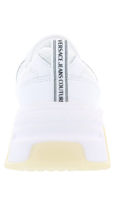 Versace Jeans Couture Womens White Signature Fashion Sneakers