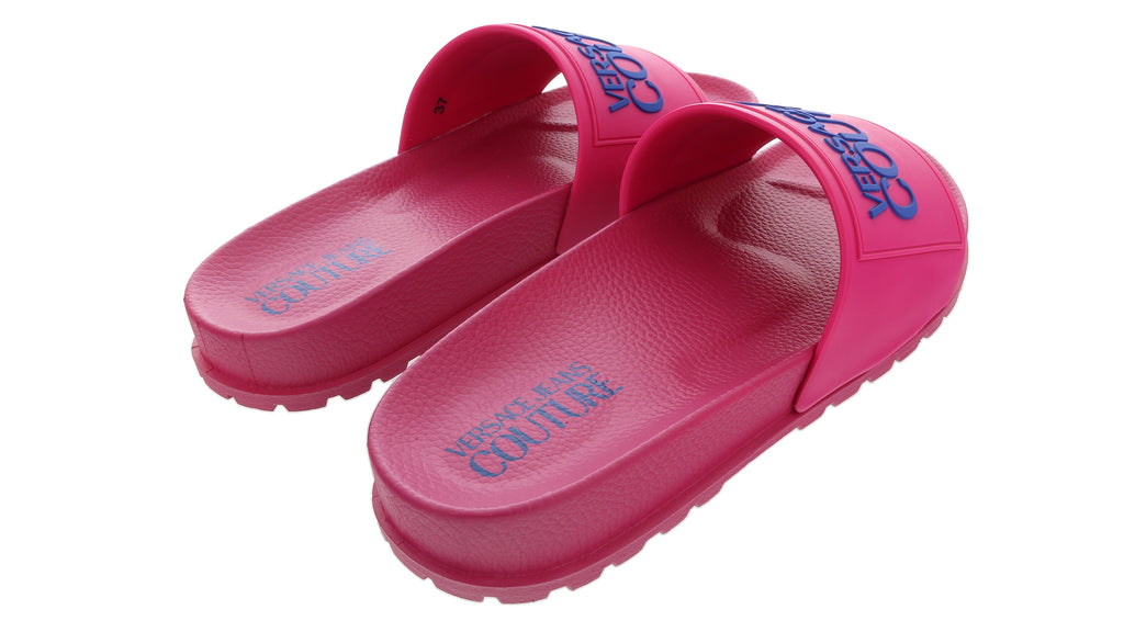 Versace Jeans Couture Dark Pink Logo Fashion Slide