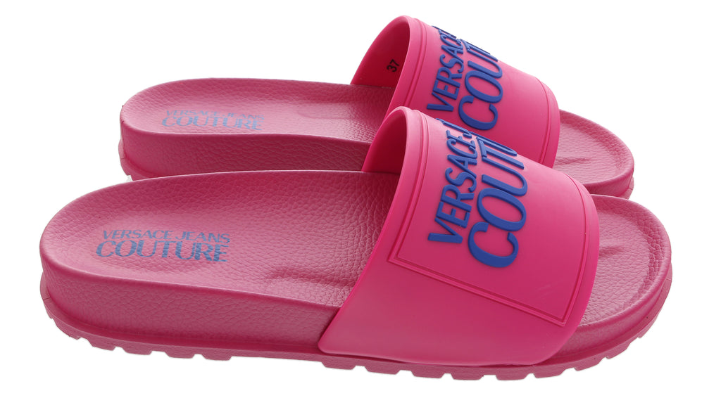 Versace Jeans Couture Dark Pink Logo Fashion Slide