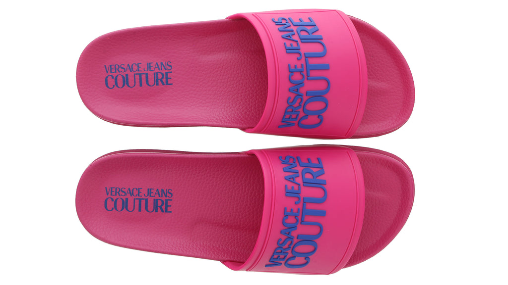 Versace Jeans Couture Dark Pink Logo Fashion Slide