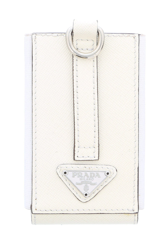 Prada White Leather Handbag Accesory