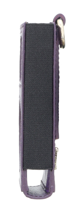 Prada Purple Leather Signature Ipod Case Accessory Bag Charm