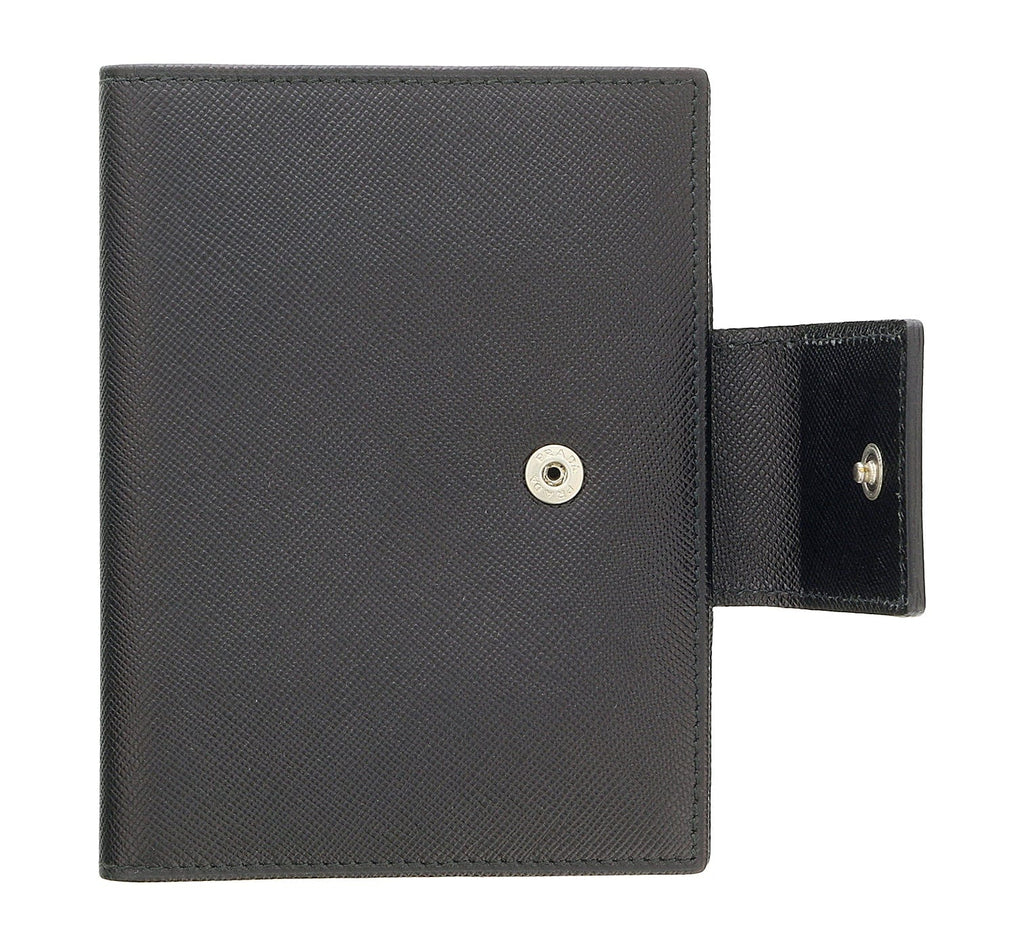 Prada Signature Black Leather Notebook