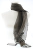 Prada Brown Chiffon Embellished Scarf