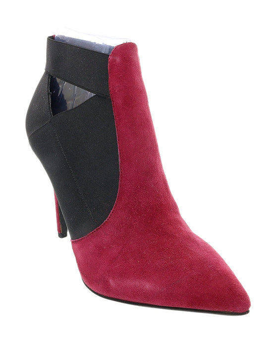 Daniela Fargion  Suede Suede Cut Out High Heel Ankle Boots-