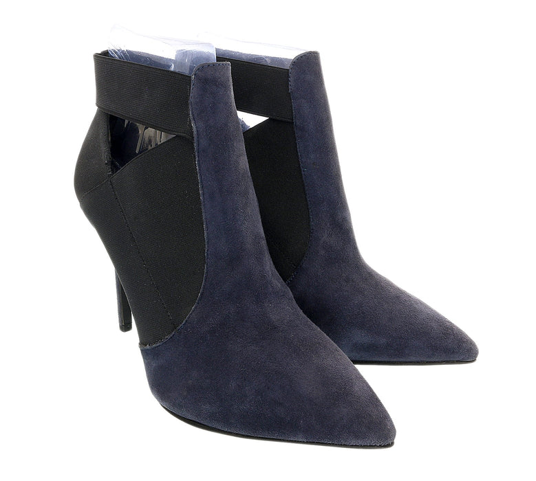 Daniela Fargion  Suede Suede Cut Out High Heel Ankle Boots-