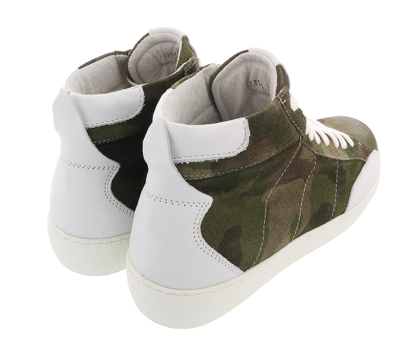 Daniela Fargion Cameo Suede Suede Mid Top Distressed Leather Fashion Sneakers-