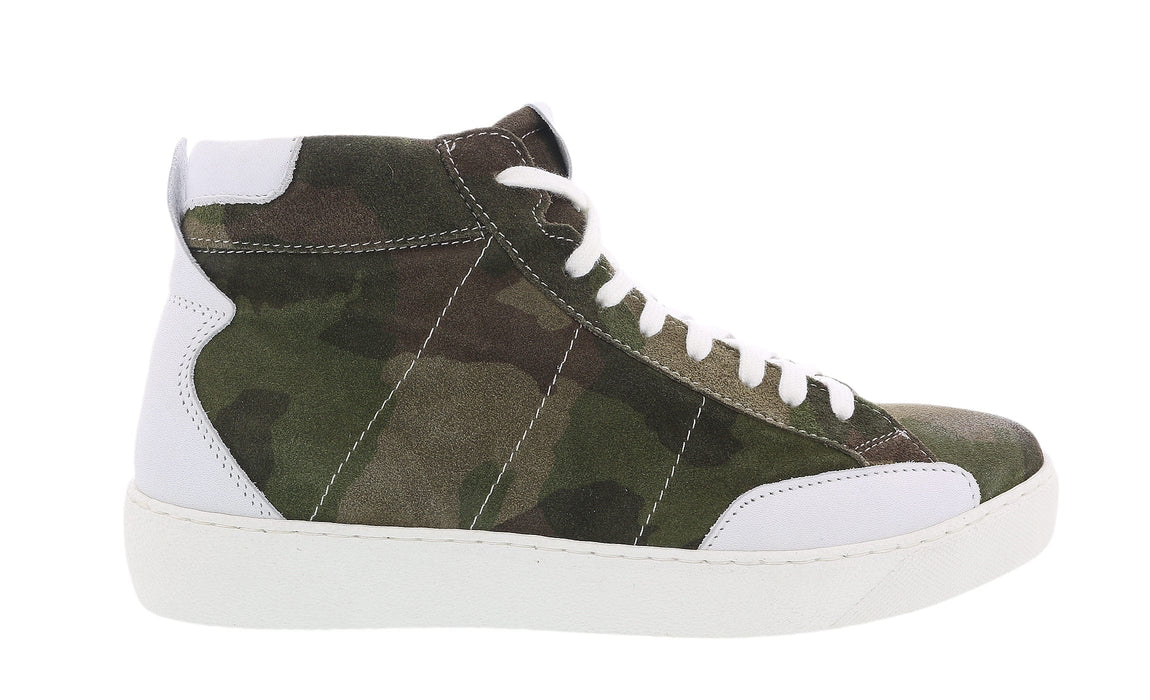Daniela Fargion Cameo Suede Suede Mid Top Distressed Leather Fashion Sneakers-