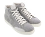 Daniela Fargion Grey Suede Mid Top Distressed Leather Fashion Sneakers-10