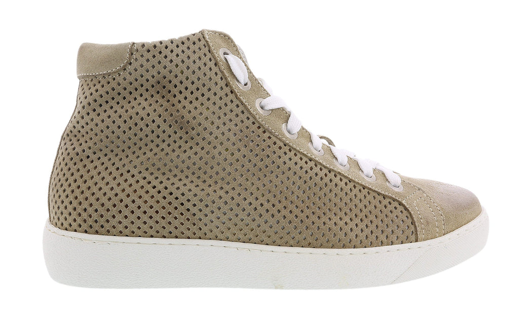Daniela Fargion  Suede Suede Mid Top Leather Fashion Sneakers-