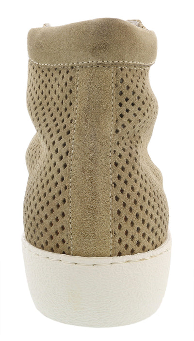 Daniela Fargion  Suede Suede Mid Top Leather Fashion Sneakers-